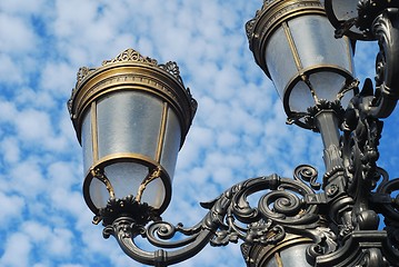 Image showing A lamp post by the Liffy