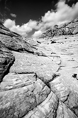 Image showing Looking up the Sandstones in Snow Canyon - Utah