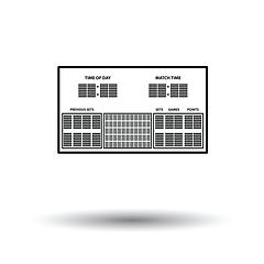 Image showing Tennis scoreboard icon