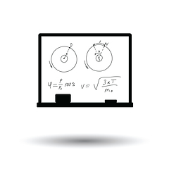 Image showing Classroom blackboard icon