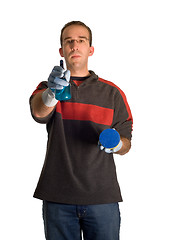 Image showing Cleaning Man