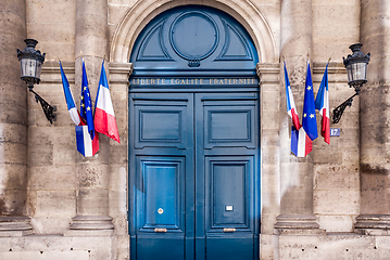 Image showing French Senate monument entrance, Paris