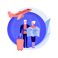 Image showing Retirement travel vector concept metaphor