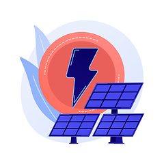 Image showing Solar energy vector concept metaphor