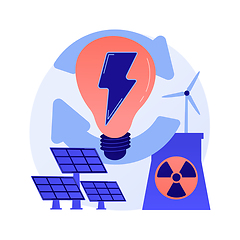 Image showing Alternative energy vector concept metaphor