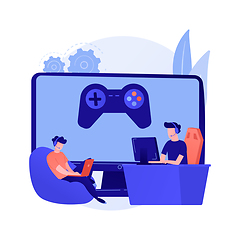 Image showing Computer gaming vector concept metaphor