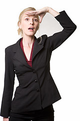 Image showing Blond business woman