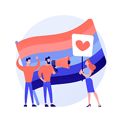 Image showing LGBT pride vector concept metaphor