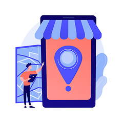 Image showing Mobile shopping vector concept metaphor