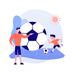 Image showing Soccer camp vector concept metaphor