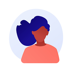 Image showing Woman portrait vector concept metaphor