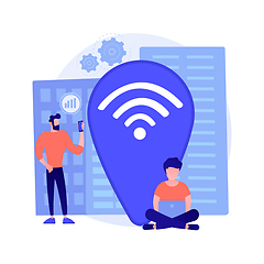 Image showing Wi fi hotspot vector concept metaphor