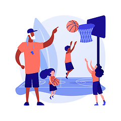 Image showing Basketball camp vector concept metaphor