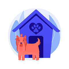 Image showing Dogs friendly place vector concept metaphor