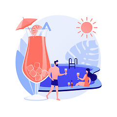 Image showing Pool party vector concept metaphor