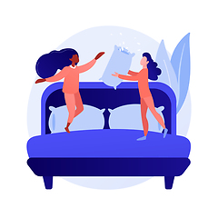 Image showing Pajama party vector concept metaphor