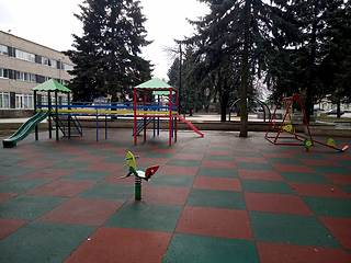 Image showing children's playground with cover