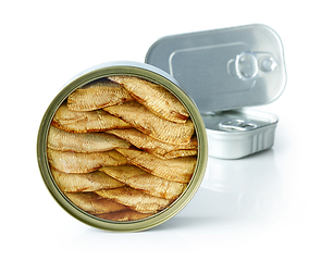 Image showing canned sprats and sardines