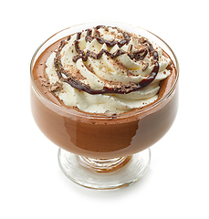 Image showing chocolate mousse dessert