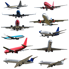 Image showing Plane collection isolated on a white background. High resolution