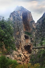 Image showing Royal trail in Spanish mountains