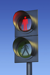 Image showing Traffic light for pedestrians