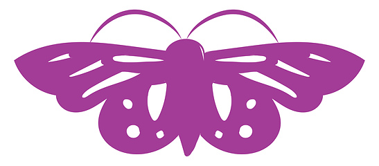 Image showing Image of crimson butterfly - butterfly, vector or color illustra