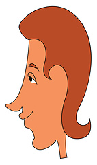 Image showing Image of boy smiling, vector or color illustration.