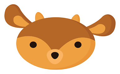 Image showing Image of deer, vector or color illustration.