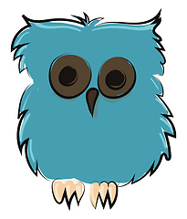 Image showing Nightmare bird owl, vector or color illustration.