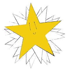 Image showing Rising star, vector or color illustration.