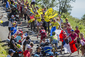 Image showing Battle in Jura Mountains - Tour de France 2016