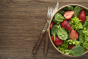 Image showing Salad with strawberry	