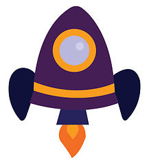 Image showing Rocket, vector or color illustration.