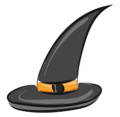 Image showing Halloween hat, vector or color illustration.