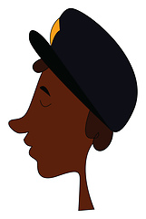 Image showing Policeman, vector or color illustration.