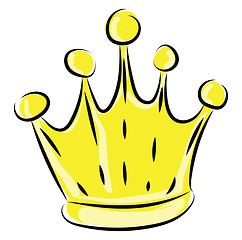 Image showing Image of crown, vector or color illustration.