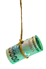 Image showing Dangling Indonesian rupiah