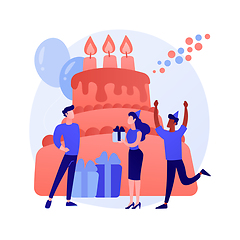 Image showing Anniversary celebration vector concept metaphor