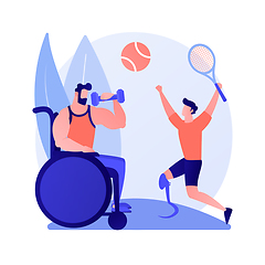 Image showing Disabled sports vector concept metaphor