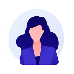 Image showing Young woman passport photo vector concept metaphor