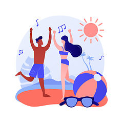 Image showing Beach party vector concept metaphor