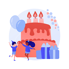 Image showing Birthday party vector concept metaphor