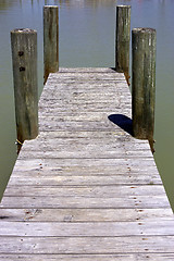 Image showing Wooden jetty