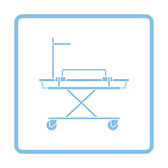 Image showing Medical stretcher icon