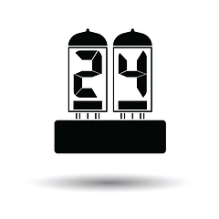 Image showing Electric numeral lamp icon