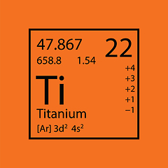 Image showing Icon of chemistry element