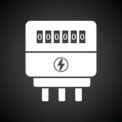 Image showing Electric meter icon