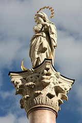 Image showing Our Lady column