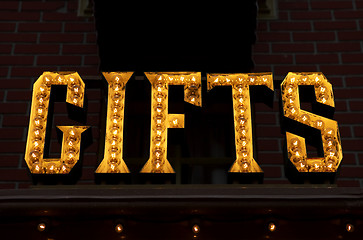 Image showing Gifts neon sign